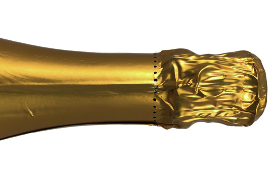 Sektverschluss mit Logo links