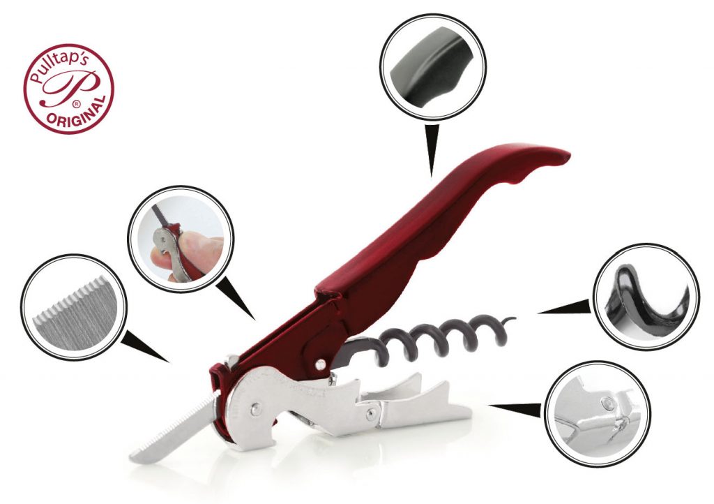 Korkenzieher-Kellnermesser-Pulltex-Pulltaps-Slider-Funktionen