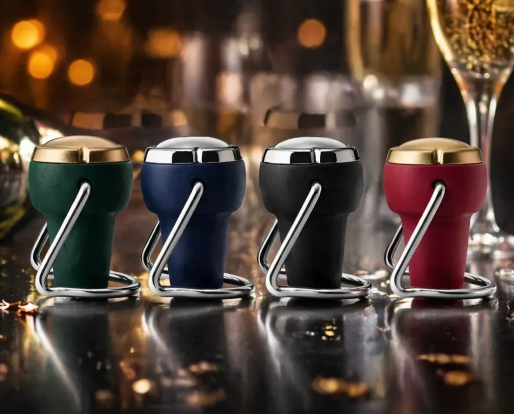 Corky-Sektflaschenverschluss alle Modelle mit Hintergrund